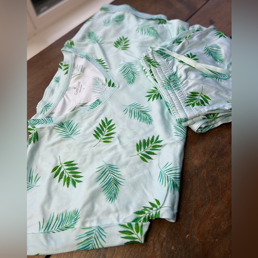 Brand New Ladies Short Sleeves Long Pants Pajamas